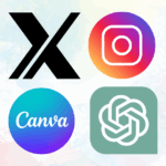 x　instagram　chatgpt　canva　ロゴ